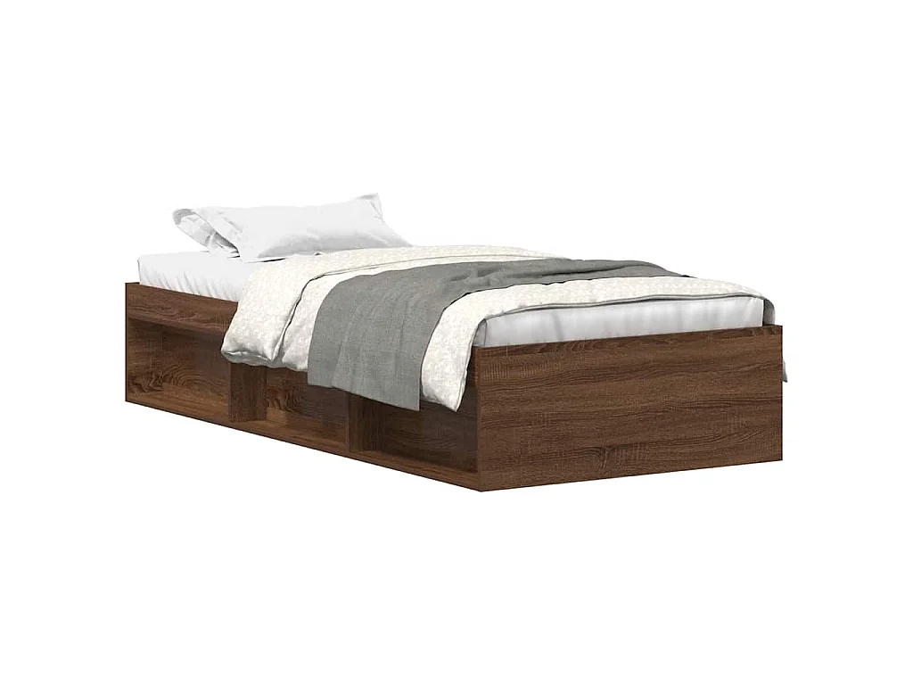 Bettgestell Braun Eichen-Optik 100x200 cm