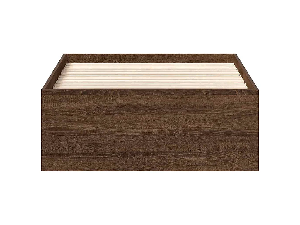 Cadre de lit sans matelas chêne marron 100x200 cm