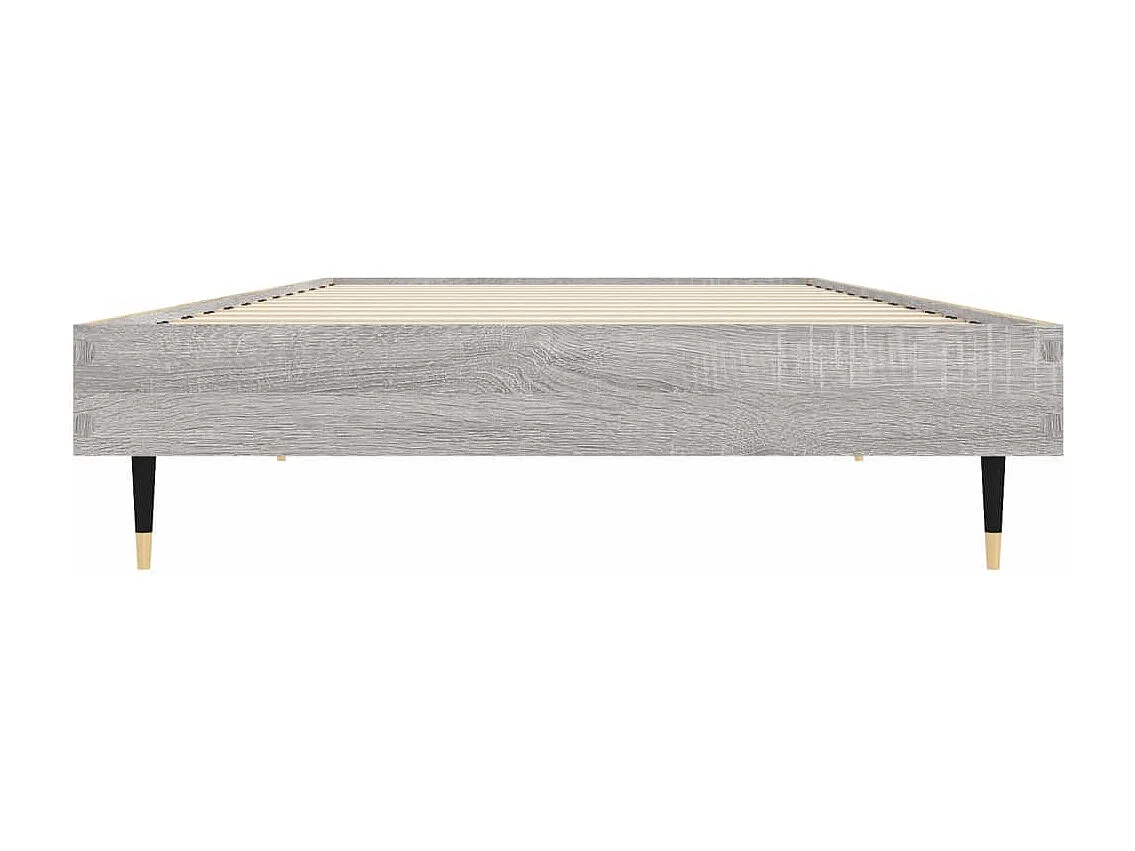 Cadre de lit sans matelas sonoma gris 75x190 cm