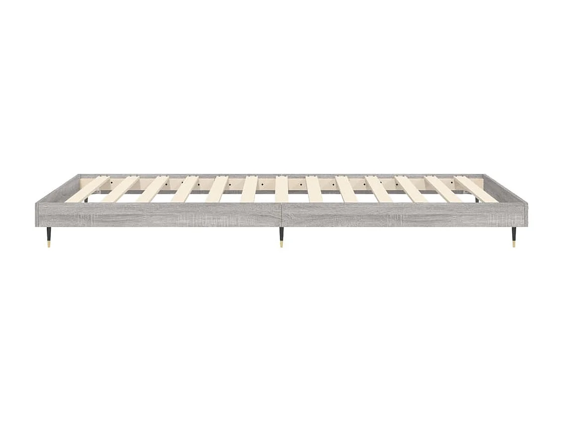Cadre de lit sans matelas sonoma gris 75x190 cm