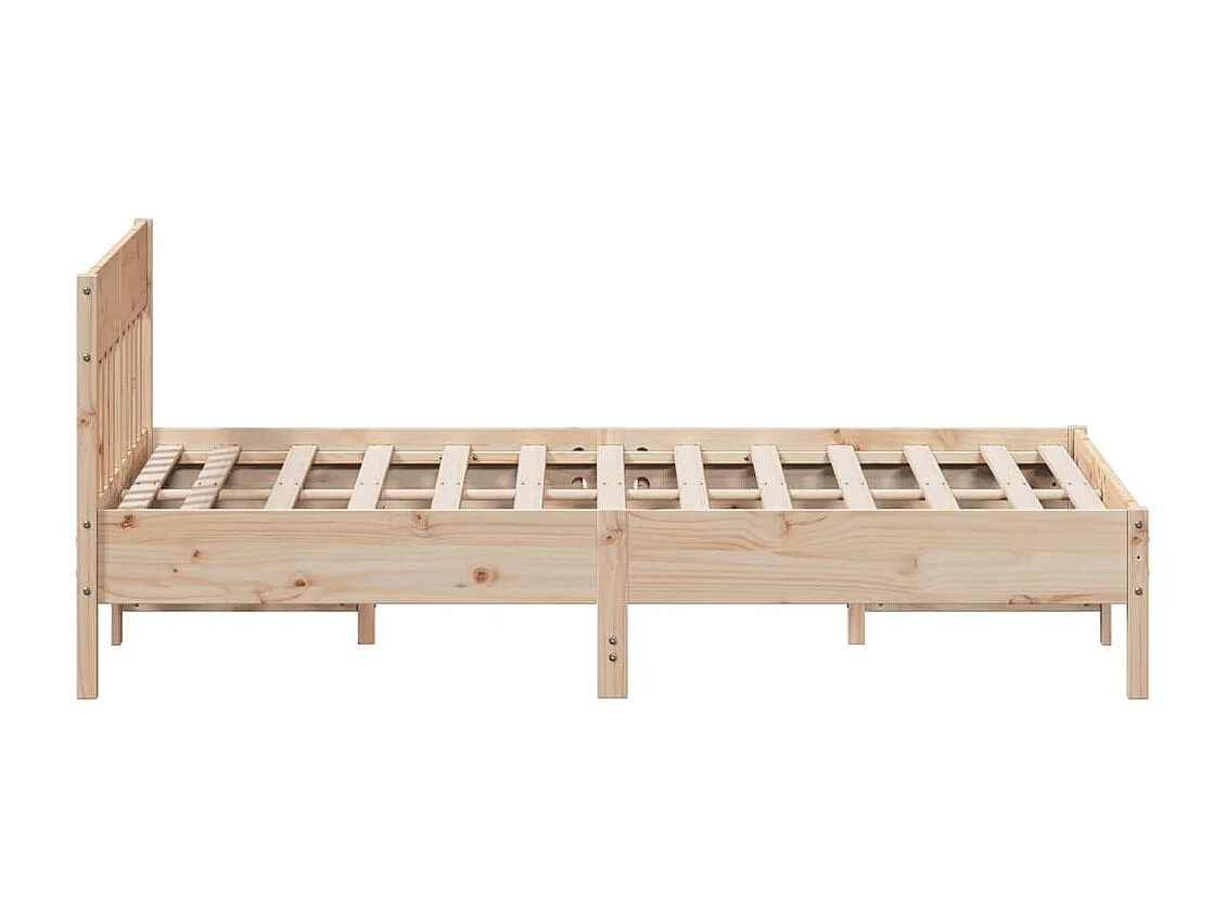 Cadre de lit sans matelas 140x200 cm bois massif de pin