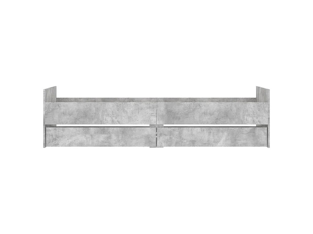 Bedframe met lades betongrijs 100x200 cm