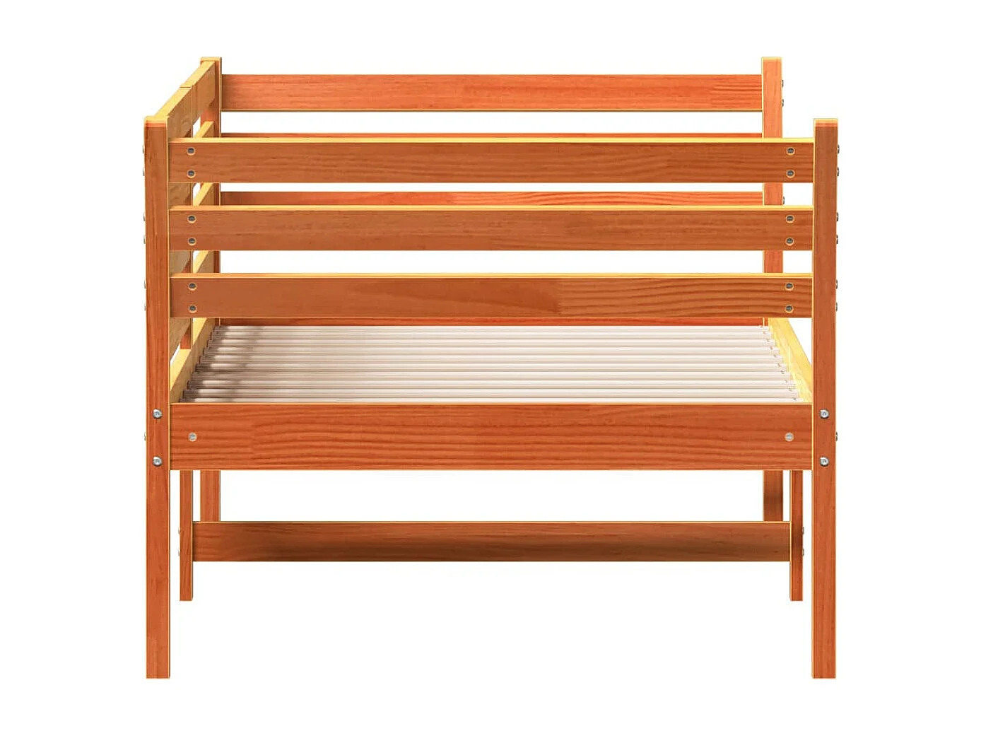 Lit de jour sans matelas cire marron 90x190 cm bois pin massif