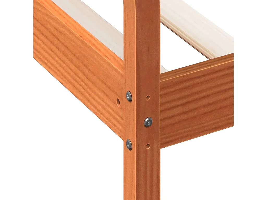 Dormeuse senza Materasso Marrone Cera 90x190 cm Legno di Pino