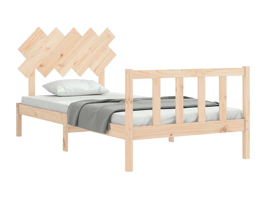 Cama sem colchão 100x200 cm madeira de pinho maciça