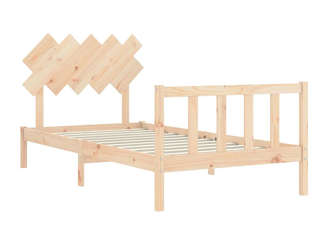 Cama sem colchão 100x200 cm madeira de pinho maciça