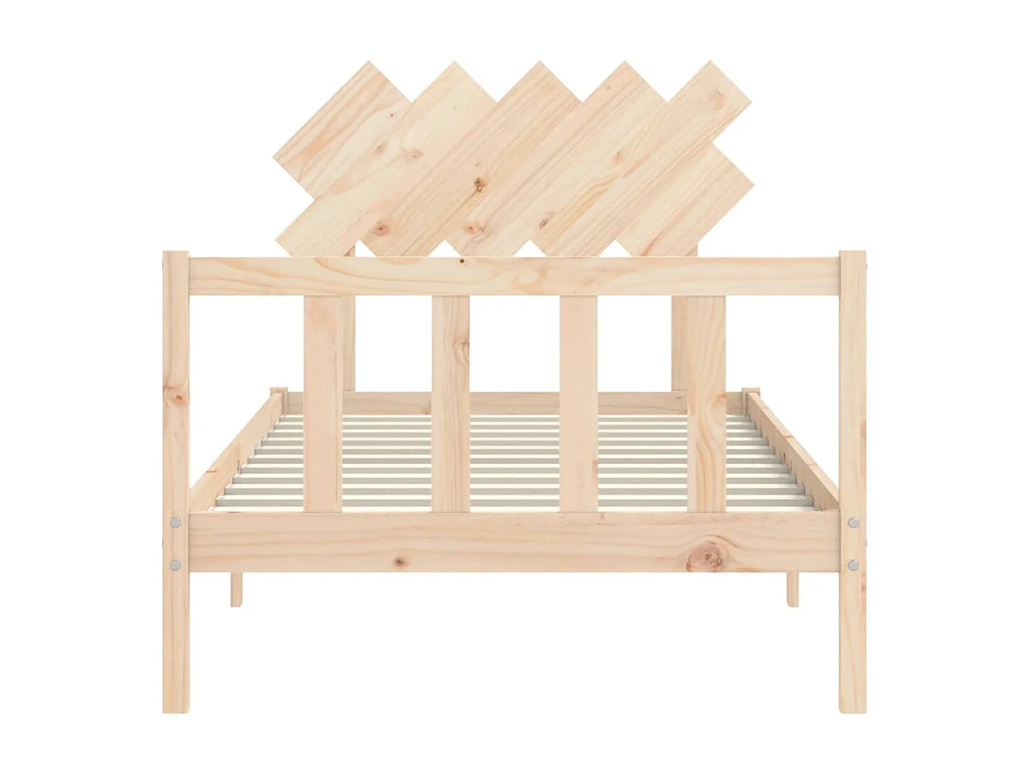 Cama sem colchão 100x200 cm madeira de pinho maciça