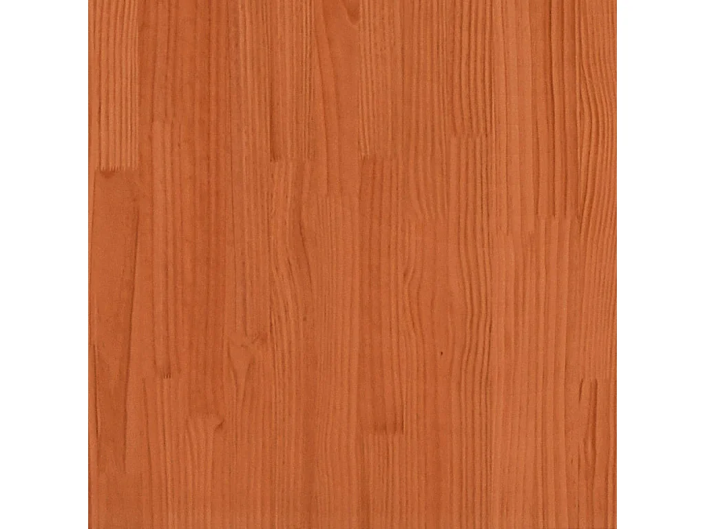 Letto per Anziani Marrone Cera 135x190 cm Legno Massello Pino