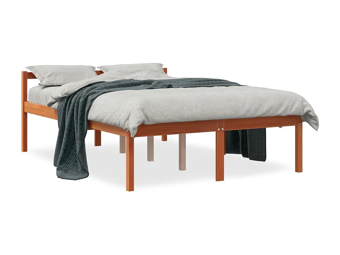 Lit pour personne âgée sans matelas 120x200 cm bois pin massif