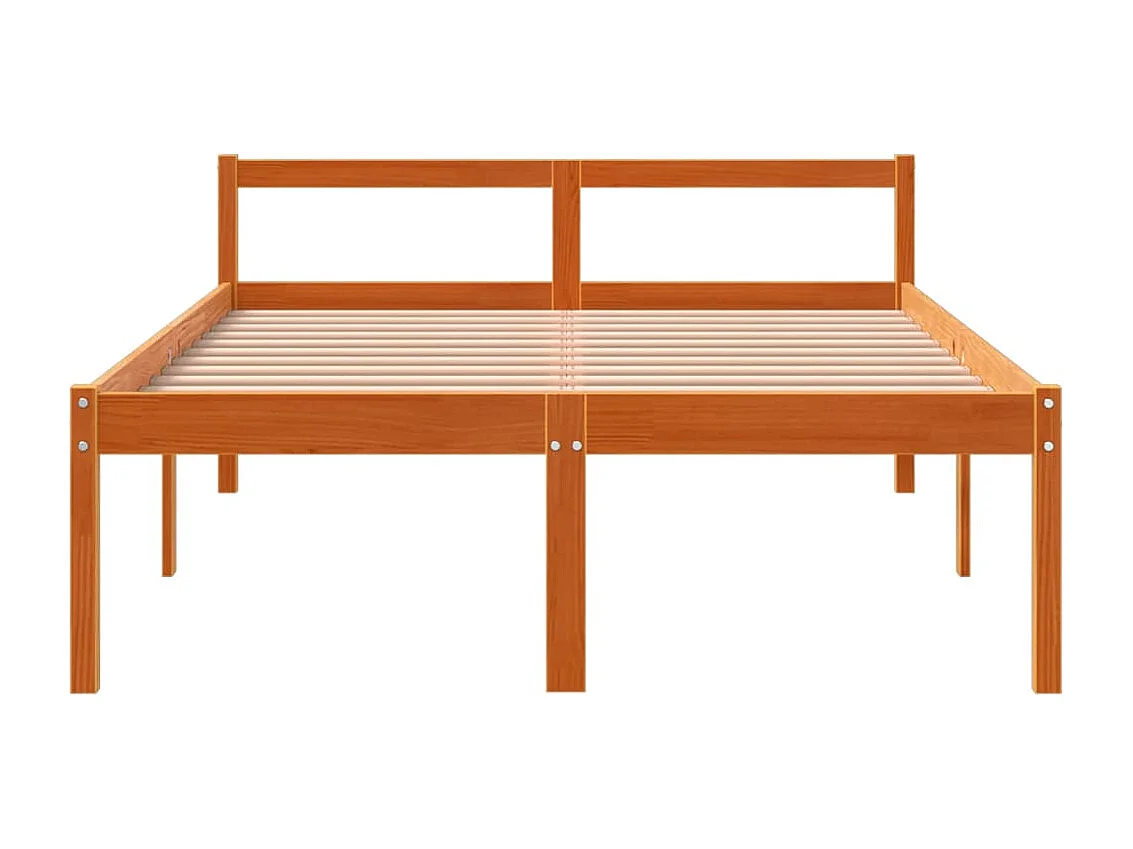Lit pour personne âgée sans matelas 120x200 cm bois pin massif