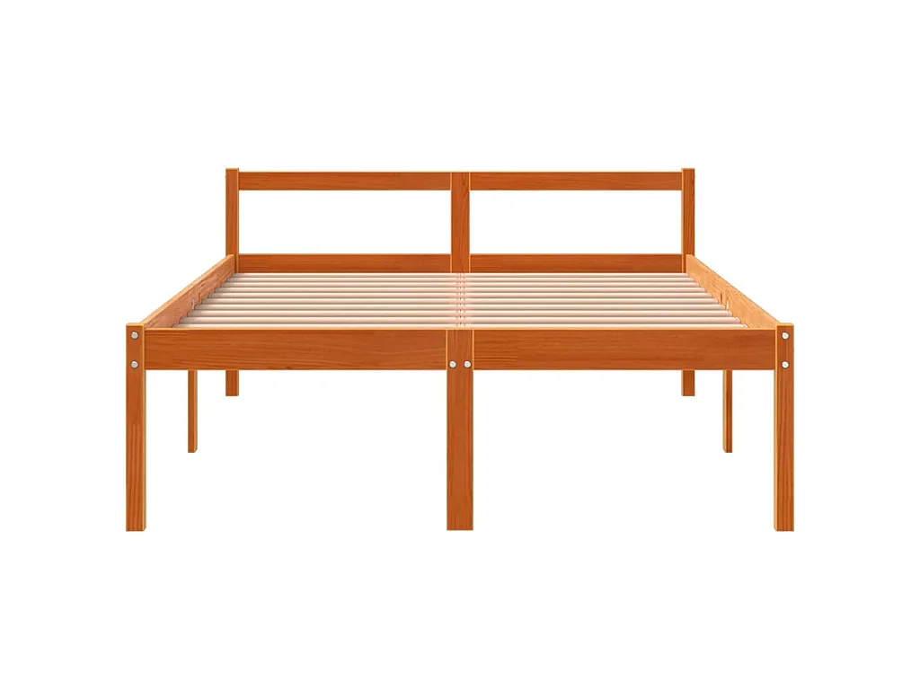 Lit pour personne âgée sans matelas 120x200 cm bois pin massif