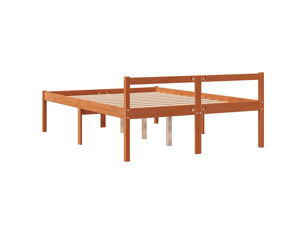 Lit pour personne âgée sans matelas 120x200 cm bois pin massif