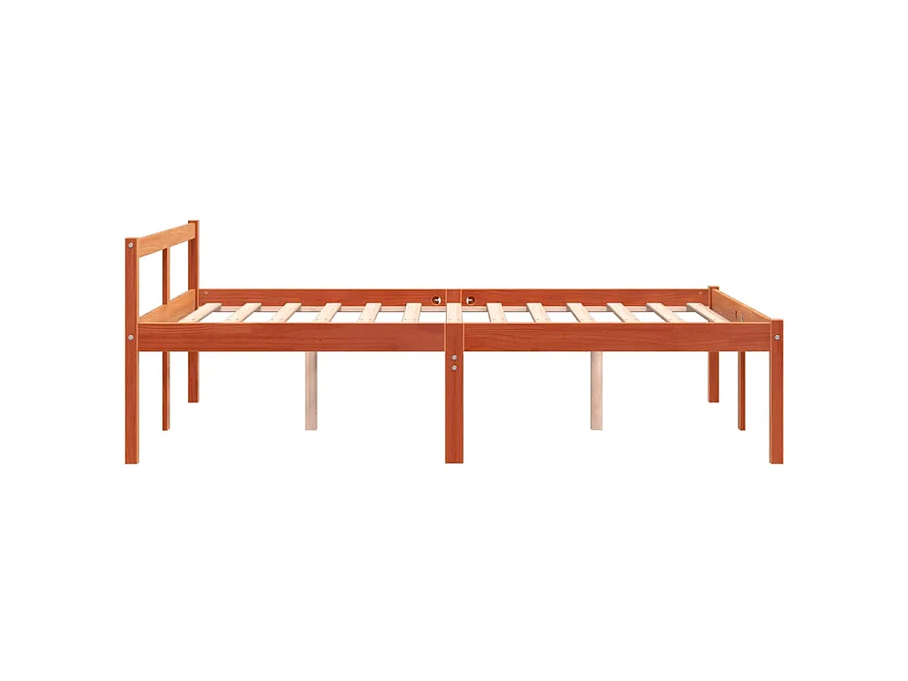 Lit pour personne âgée sans matelas 120x200 cm bois pin massif