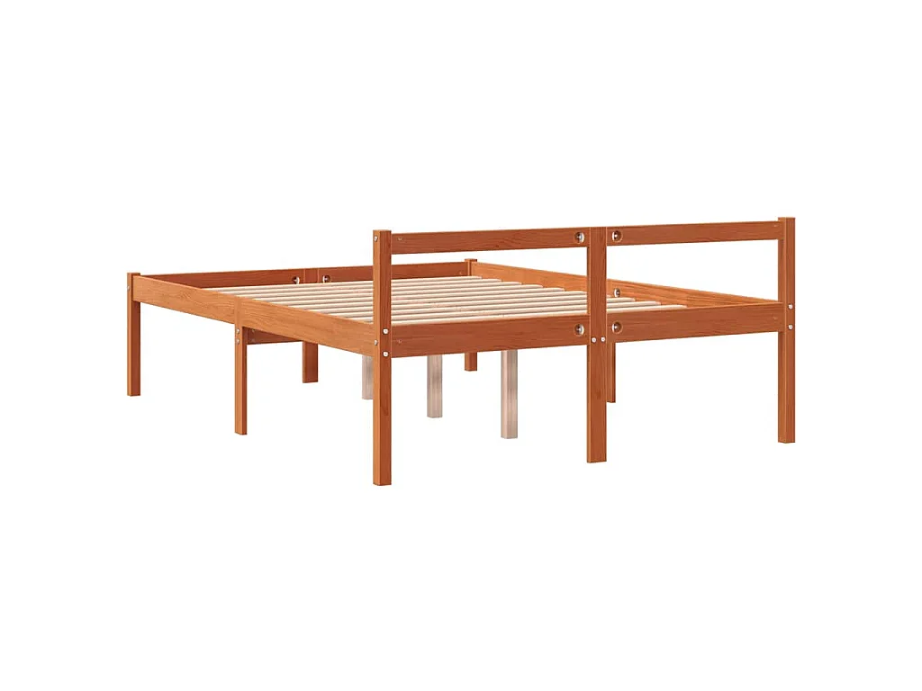 Lit pour personne âgée sans matelas 120x200 cm bois pin massif