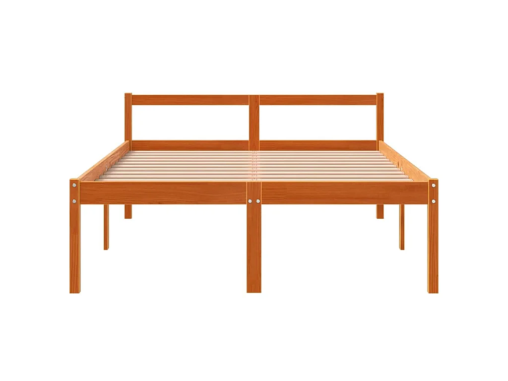 Lit pour personne âgée sans matelas 120x200 cm bois pin massif