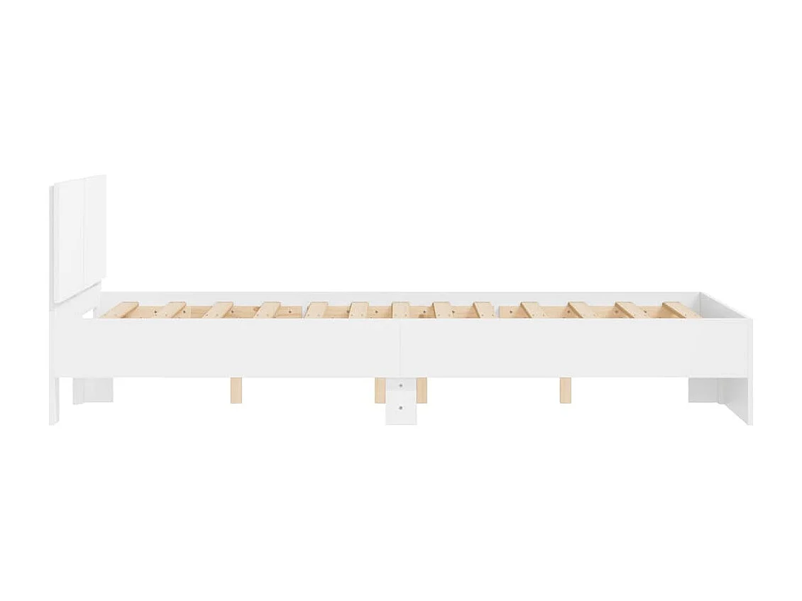 Cadre de lit sans matelas blanc 135x190 cm