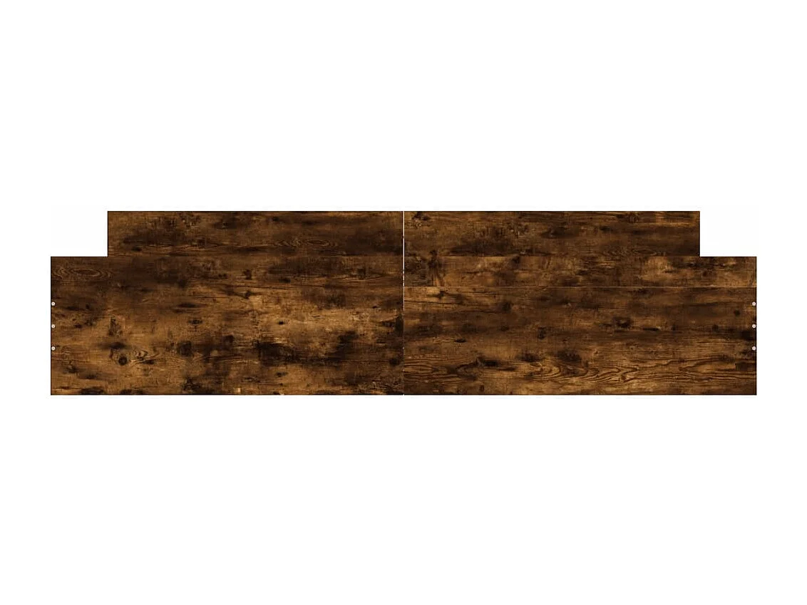 Giroletto con Testiera e Pediera Rovere Fumo 200x200 cm