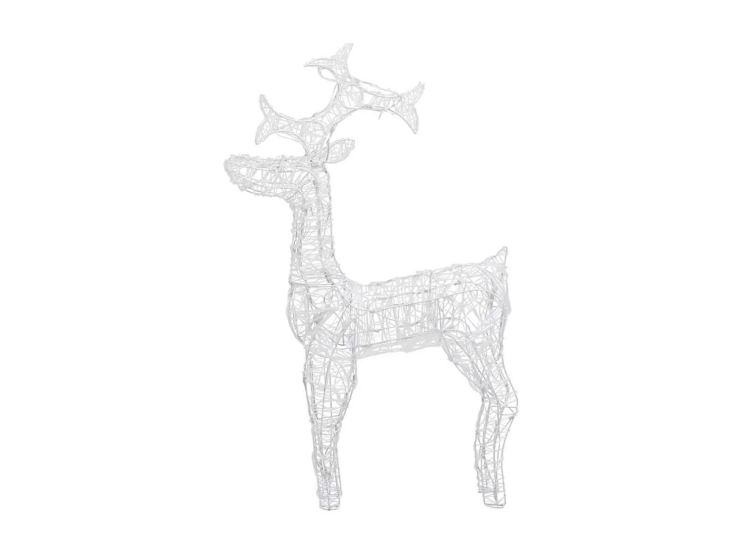 Renne de décoration de Noël 90 LED 60x16x100 cm Acrylique