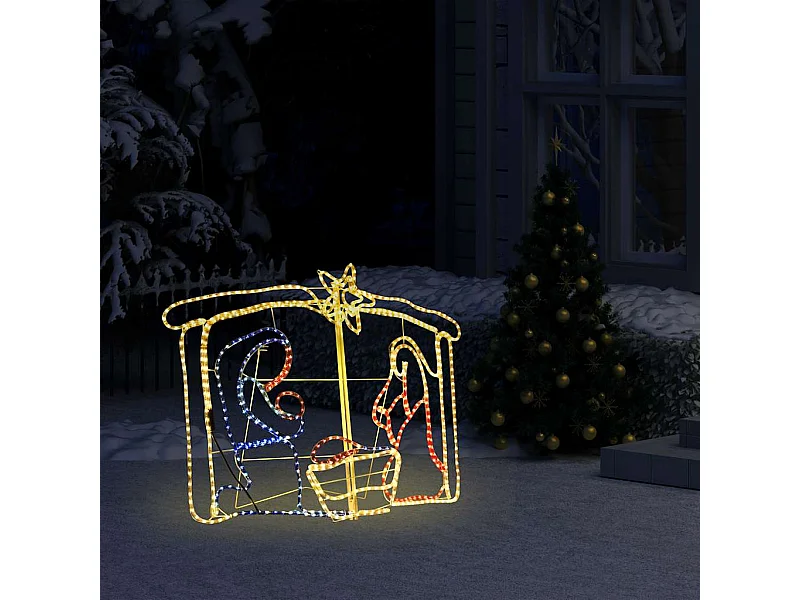 Décoration de la crèche de Noël 240 LED 116x41x87 cm