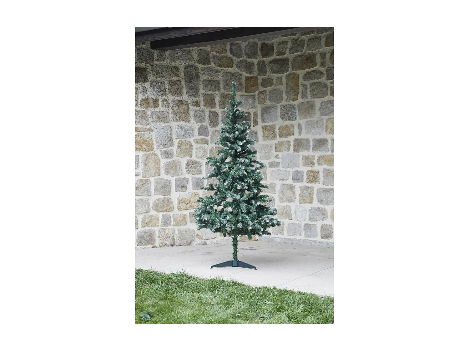 Christmas Day Sapin de noel artificiel vert pointes blanches - 1.50m - 4177