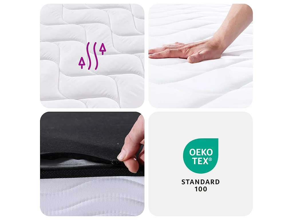 Binnenveringmatras middelhard 90x200 cm