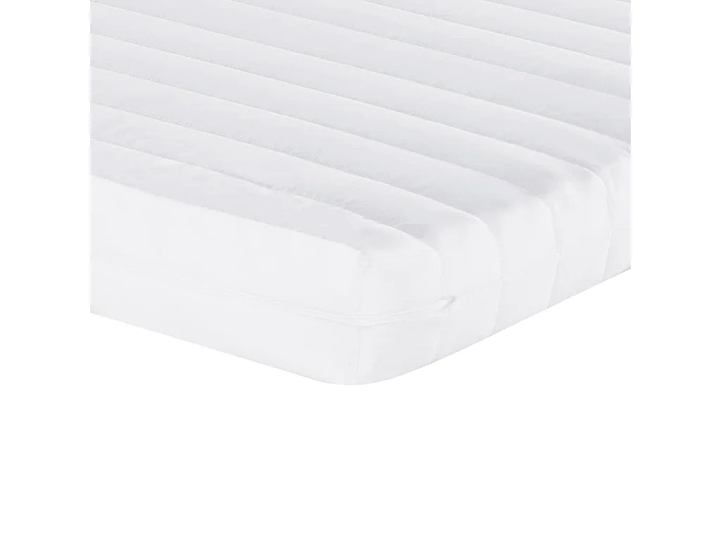 Materasso in Schiuma Bianco 140x190 cm 7 Zone Durezza 20 ILD