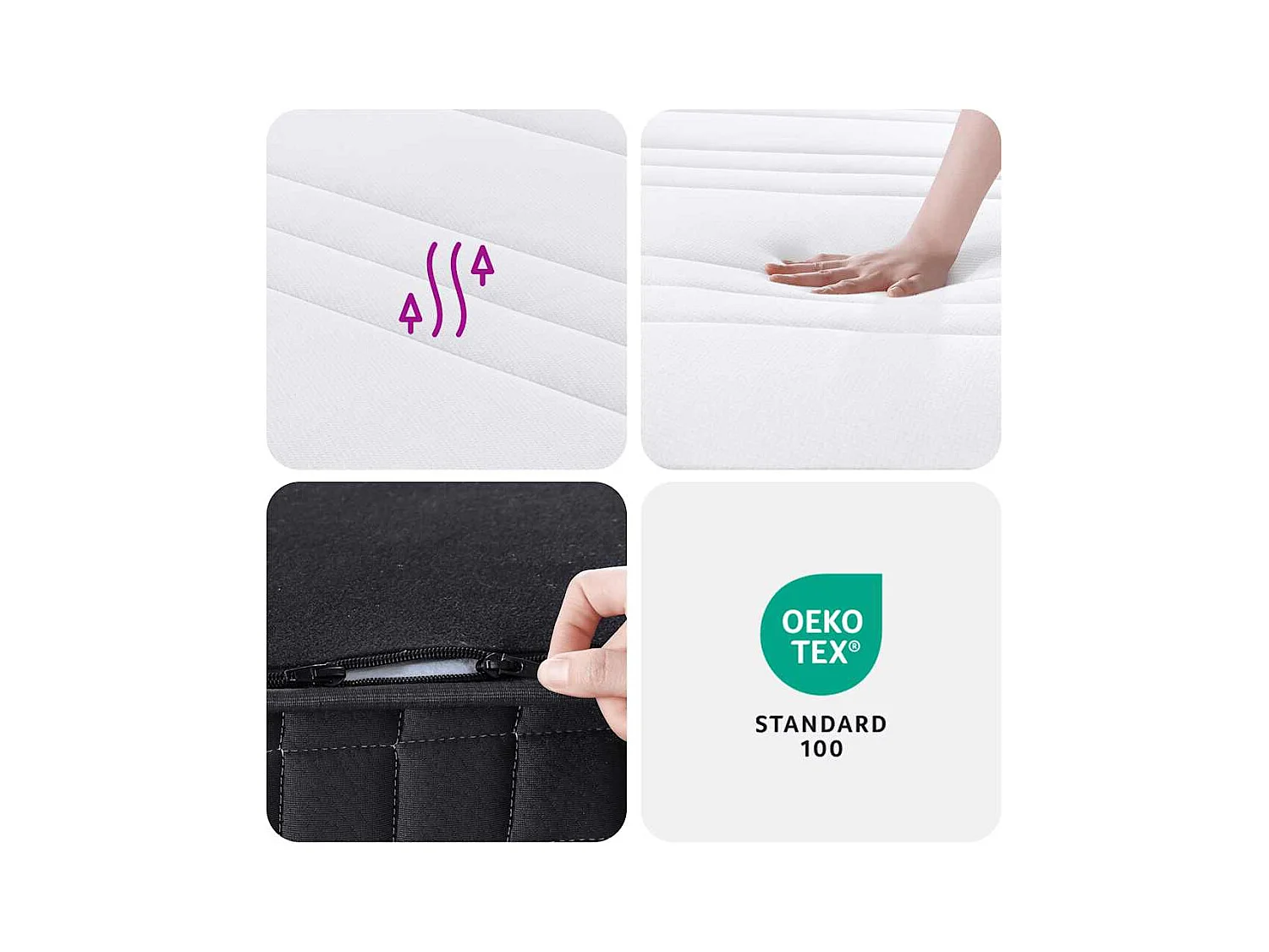 Matratze Bonnell-Federkern Mittel 200x200 cm