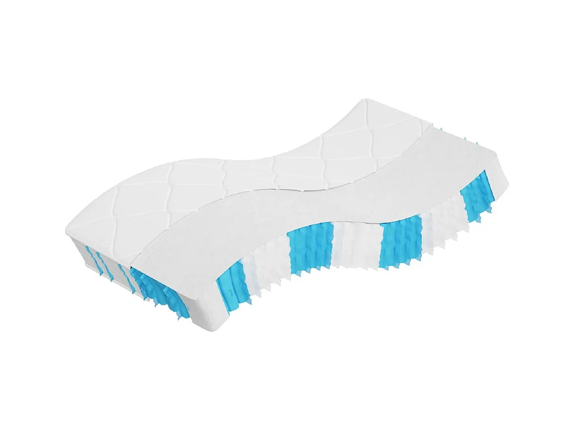 Matelas à ressorts ensachés dureté moyenne 80x200 cm