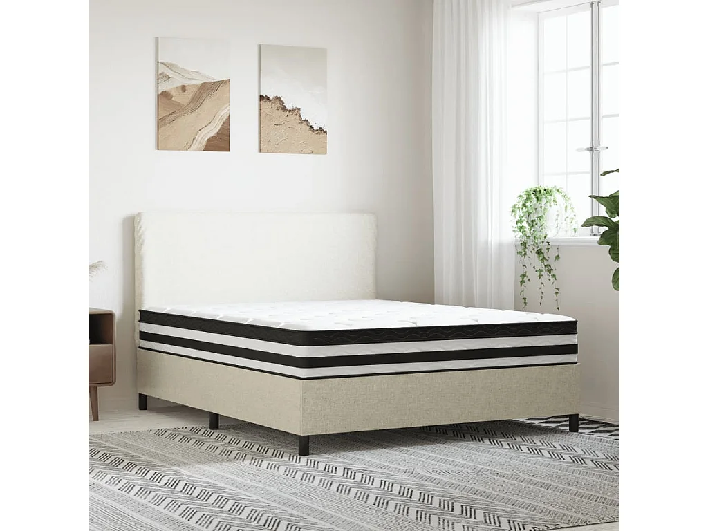 Matelas à ressorts ensachés moyen 160x200 cm