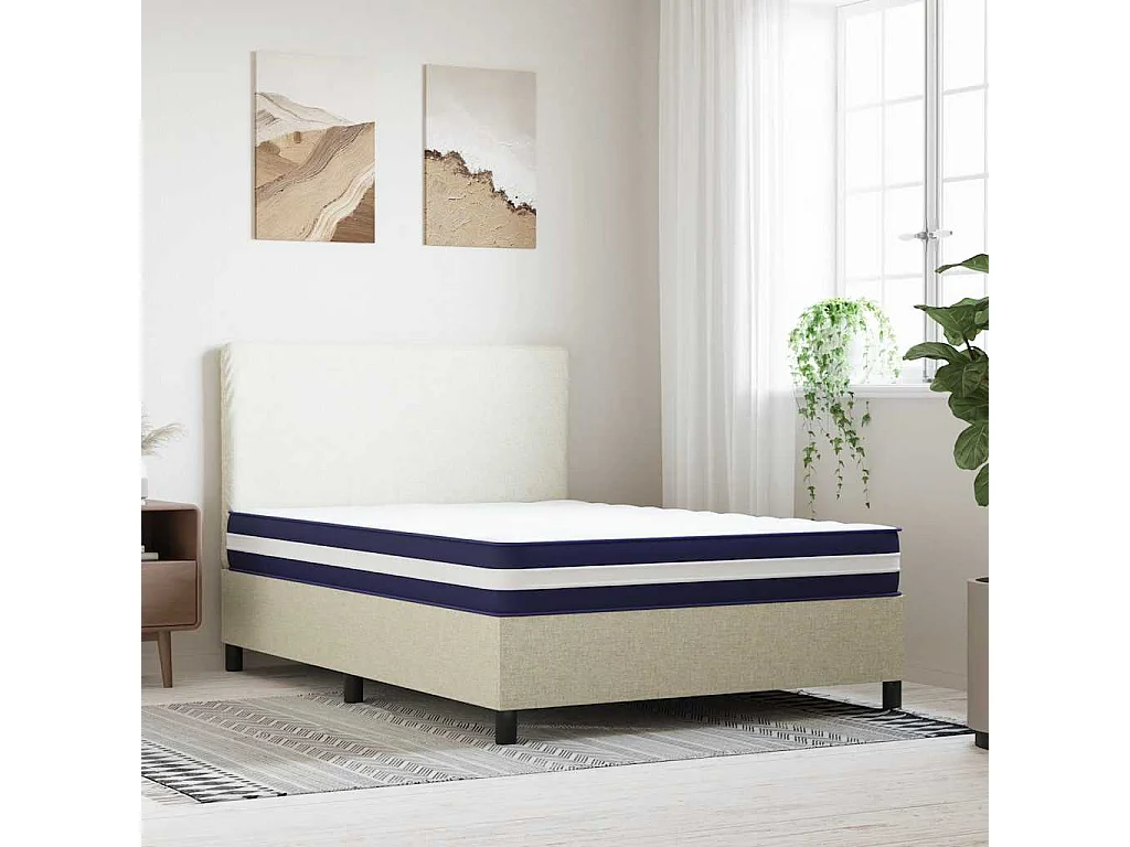 Matelas à ressorts ensachés dureté moyenne 140x190 cm