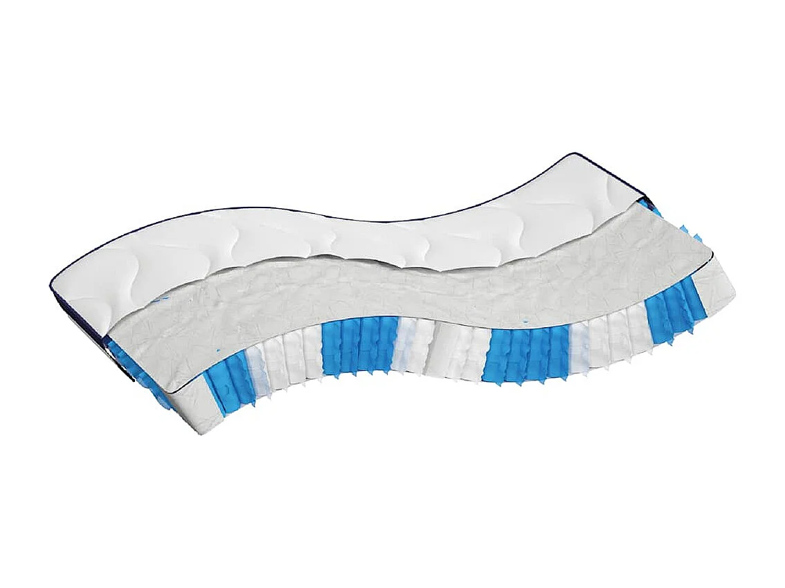 Matelas à ressorts ensachés dureté moyenne 140x190 cm