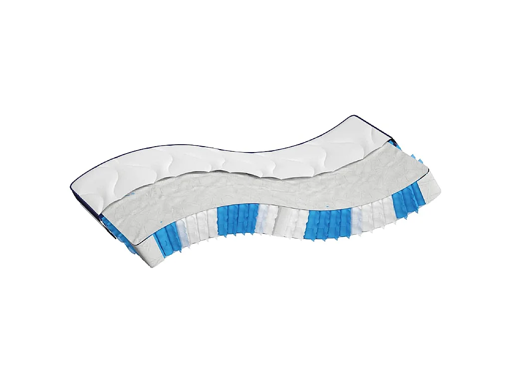 Matelas à ressorts ensachés dureté moyenne 140x190 cm