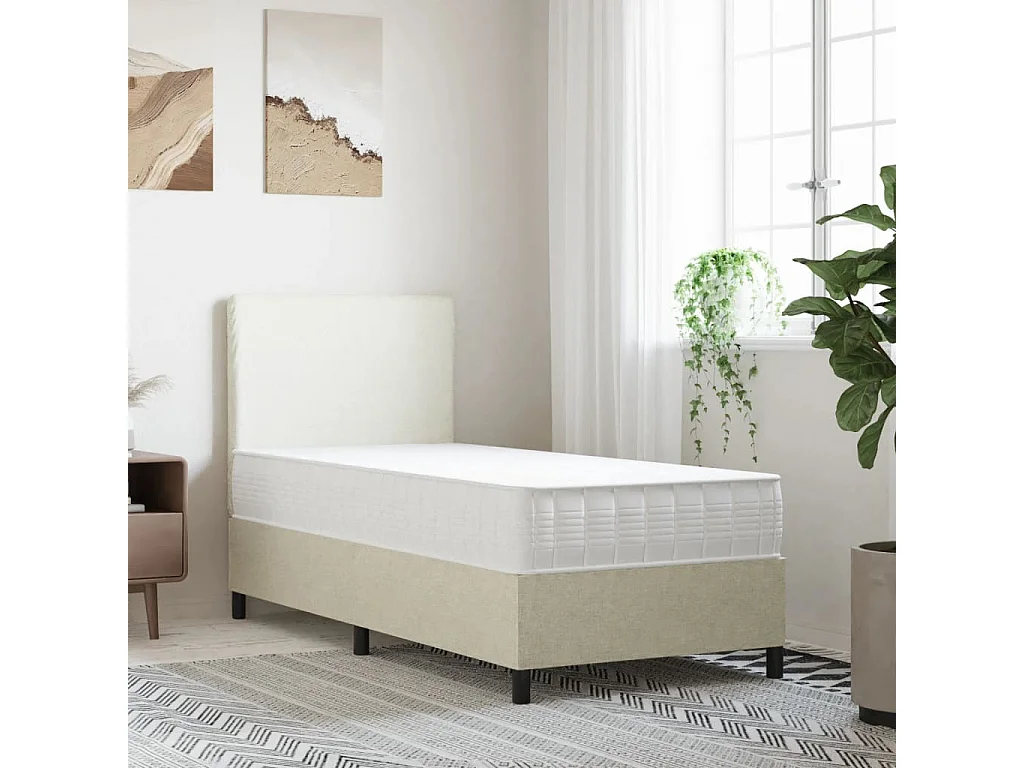 Matelas à ressorts ensachés dureté moyenne 80x200 cm