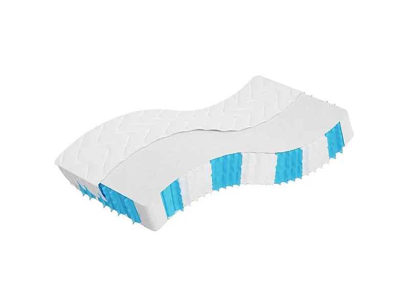 Colchón de muelles ensacados firmeza media 90x200 cm