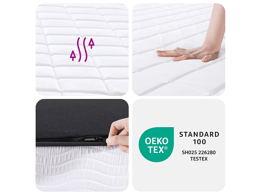 Matelas en mousse moyennement doux 140x190 cm
