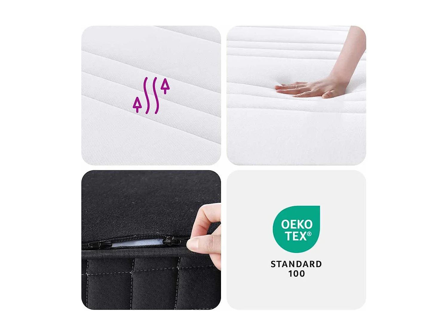 Binnenveringmatras middelhard 140x200 cm