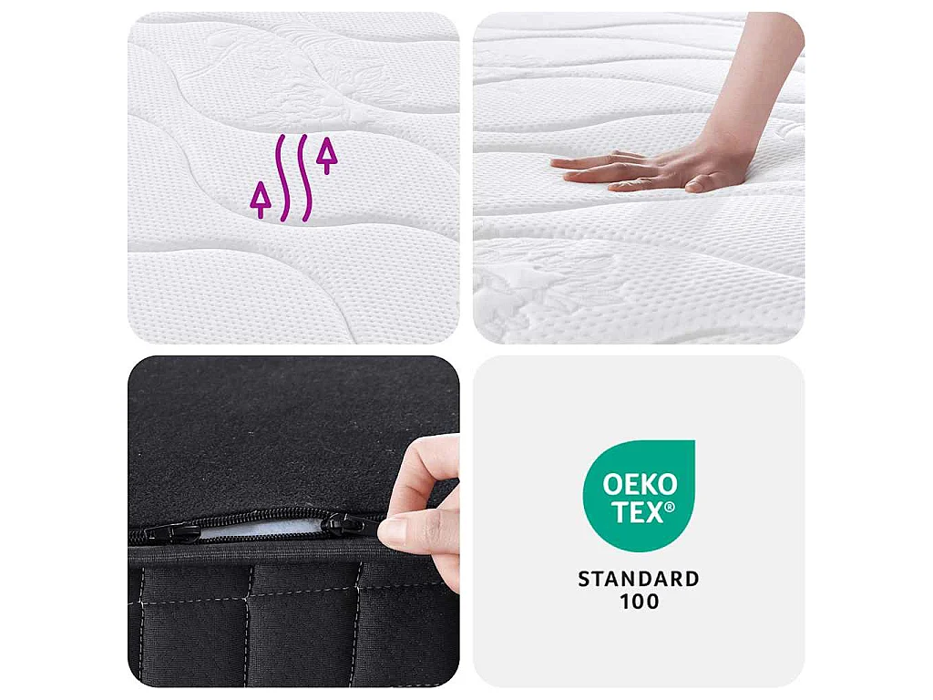 Matelas à ressorts bonnell moyen 160x200 cm