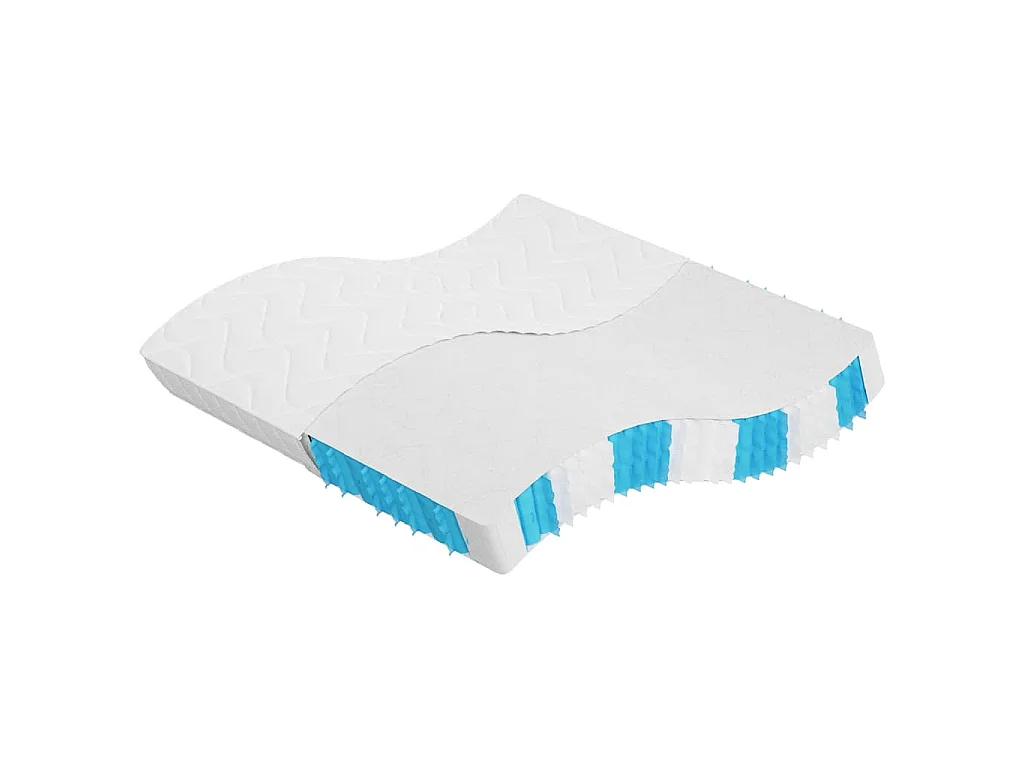 Matelas à ressorts ensachés dureté moyenne 200x200 cm