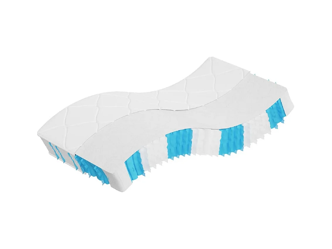 Matelas à ressorts ensachés dureté moyenne 90x200 cm