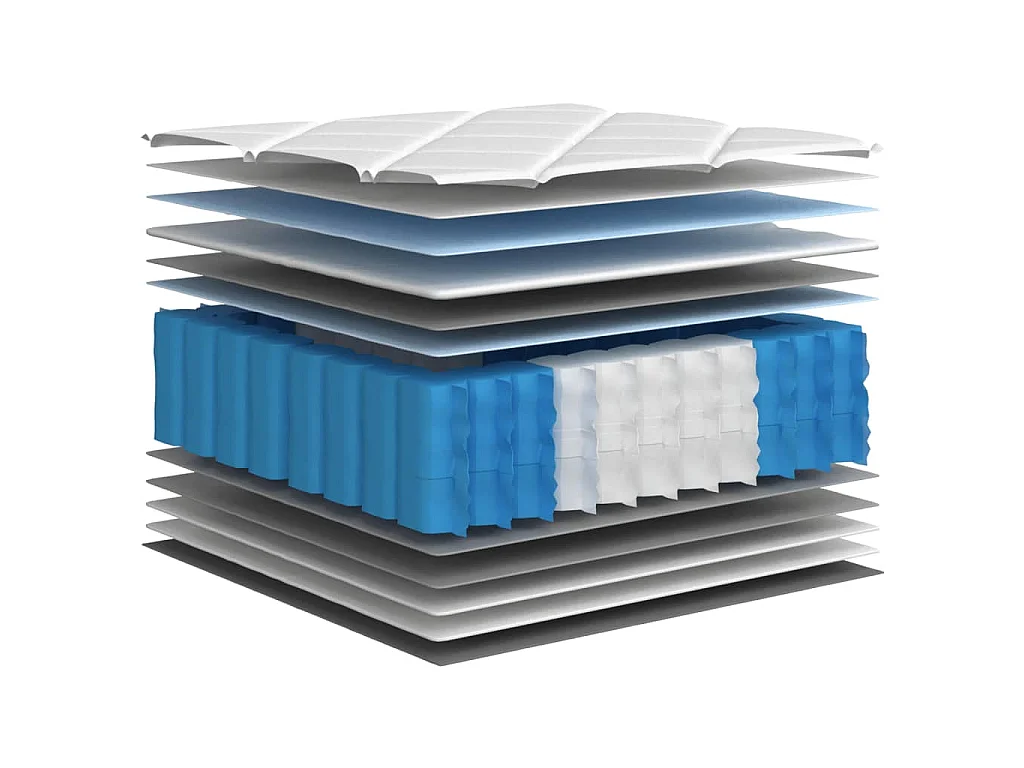 Matelas à ressorts ensachés Moyen Plus 140 x 190 cm