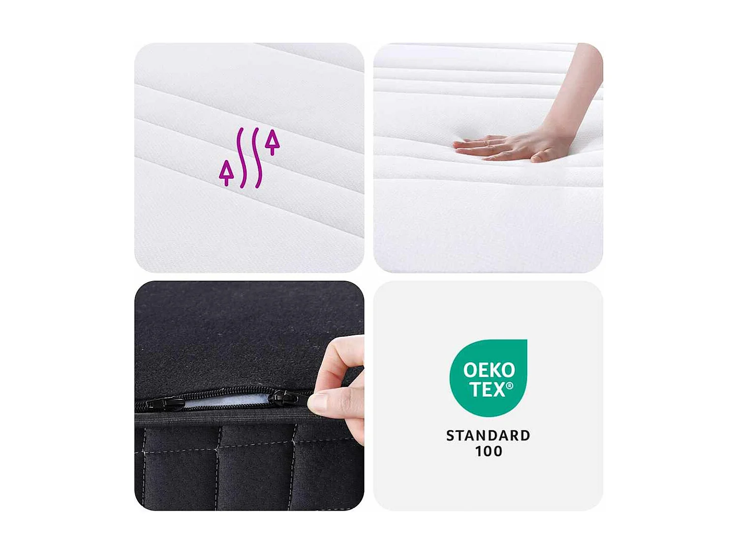 Binnenveringmatras middelhard 140x190 cm