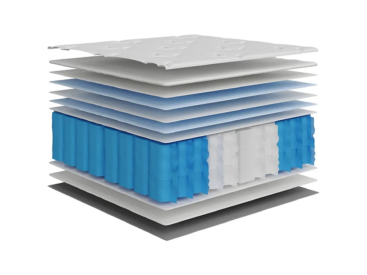 Pocketveringmatras middelhard 80x200 cm