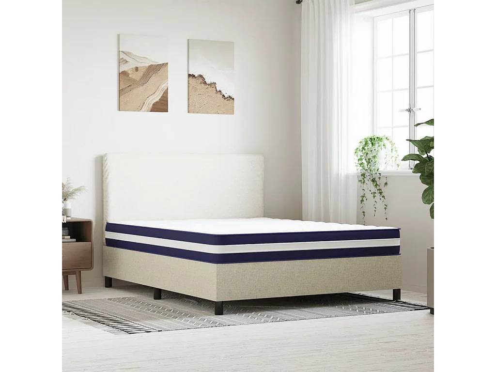 Matelas à ressorts ensachés dureté moyenne 160x200 cm