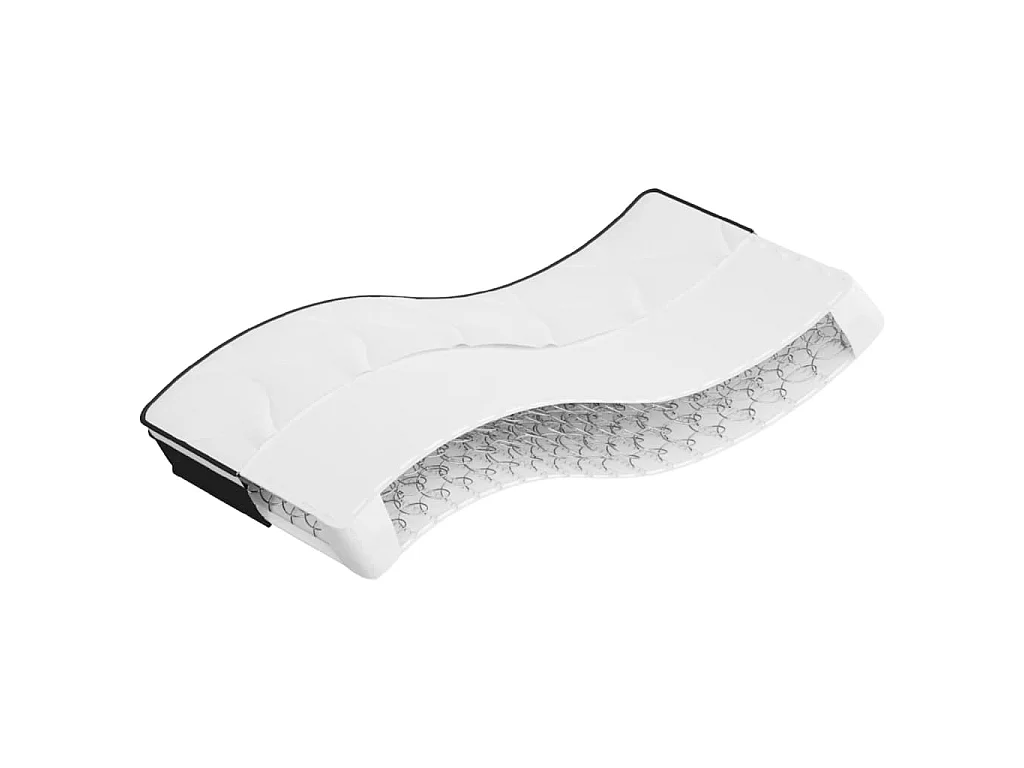 Matelas à ressorts Moyen 80 x 200 cm 23 cm Blanc