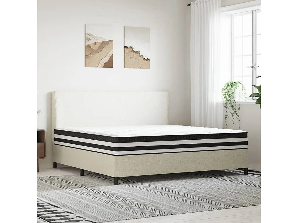 Matelas à ressorts ensachés moyen 200x200 cm