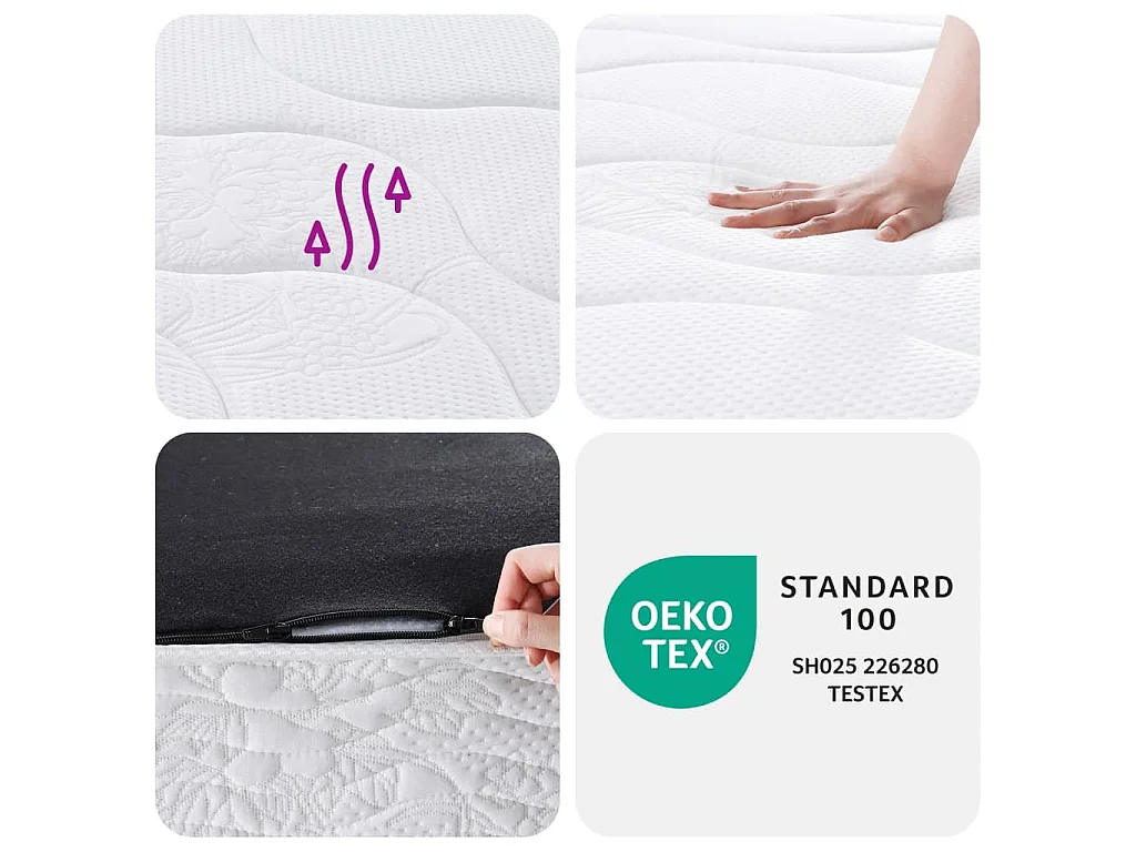Binnenveringmatras middelhard 90x190 cm Single Size