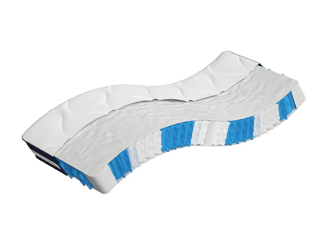 Matelas à ressorts ensachés dureté moyenne 90x200 cm