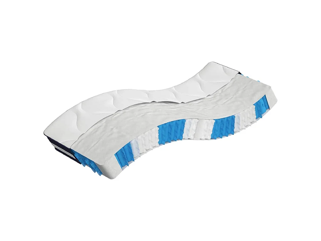 Matelas à ressorts ensachés dureté moyenne 90x200 cm