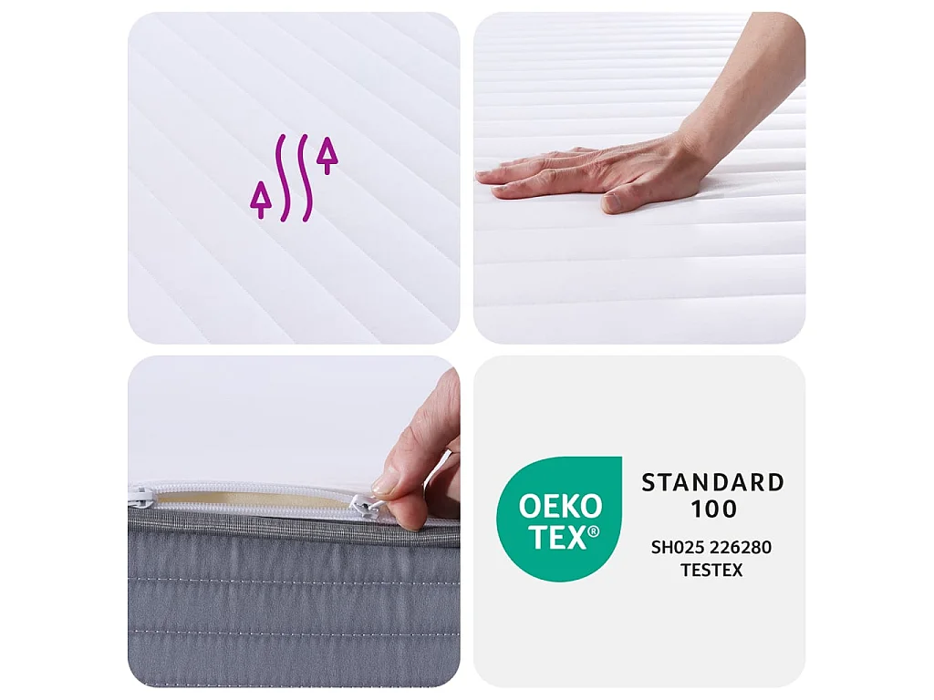 Matelas en mousse moyennement doux 80x200 cm