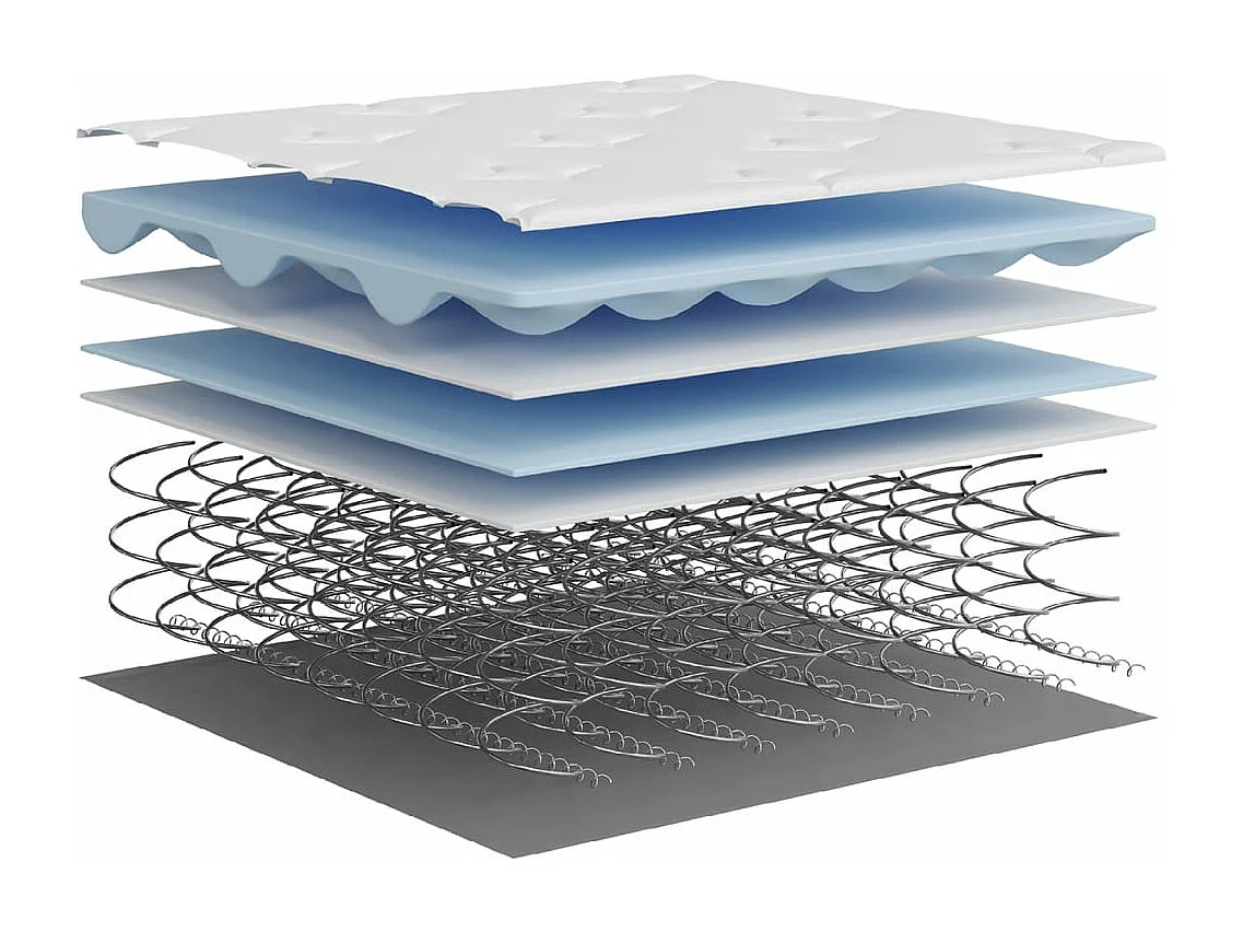 Pocketveringmatras middelhard 80x200 cm